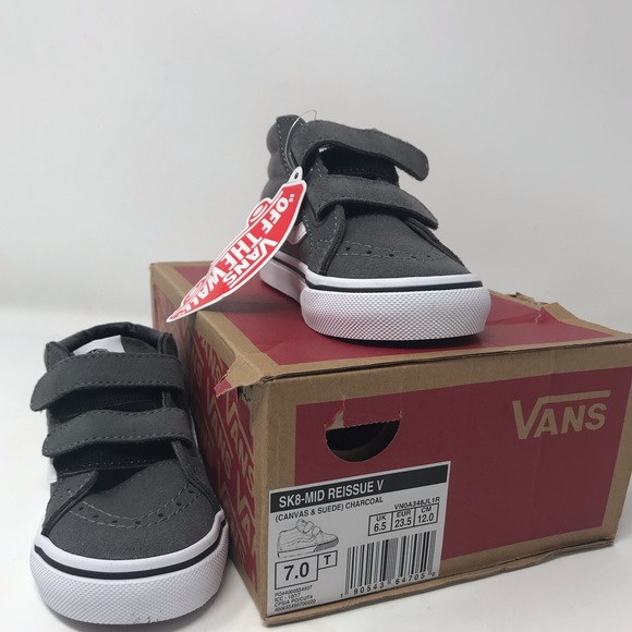 VANS SK8-Mid Reissue V Canvas&Suede Charcoal Kid’s - Picture 3 of 8